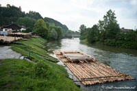 Flösserei auf der Loisach